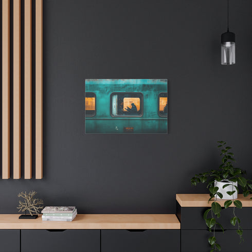 Mystical Train with Portals to Parallel Worlds — Canvas Wall Art — Product Detail View 8