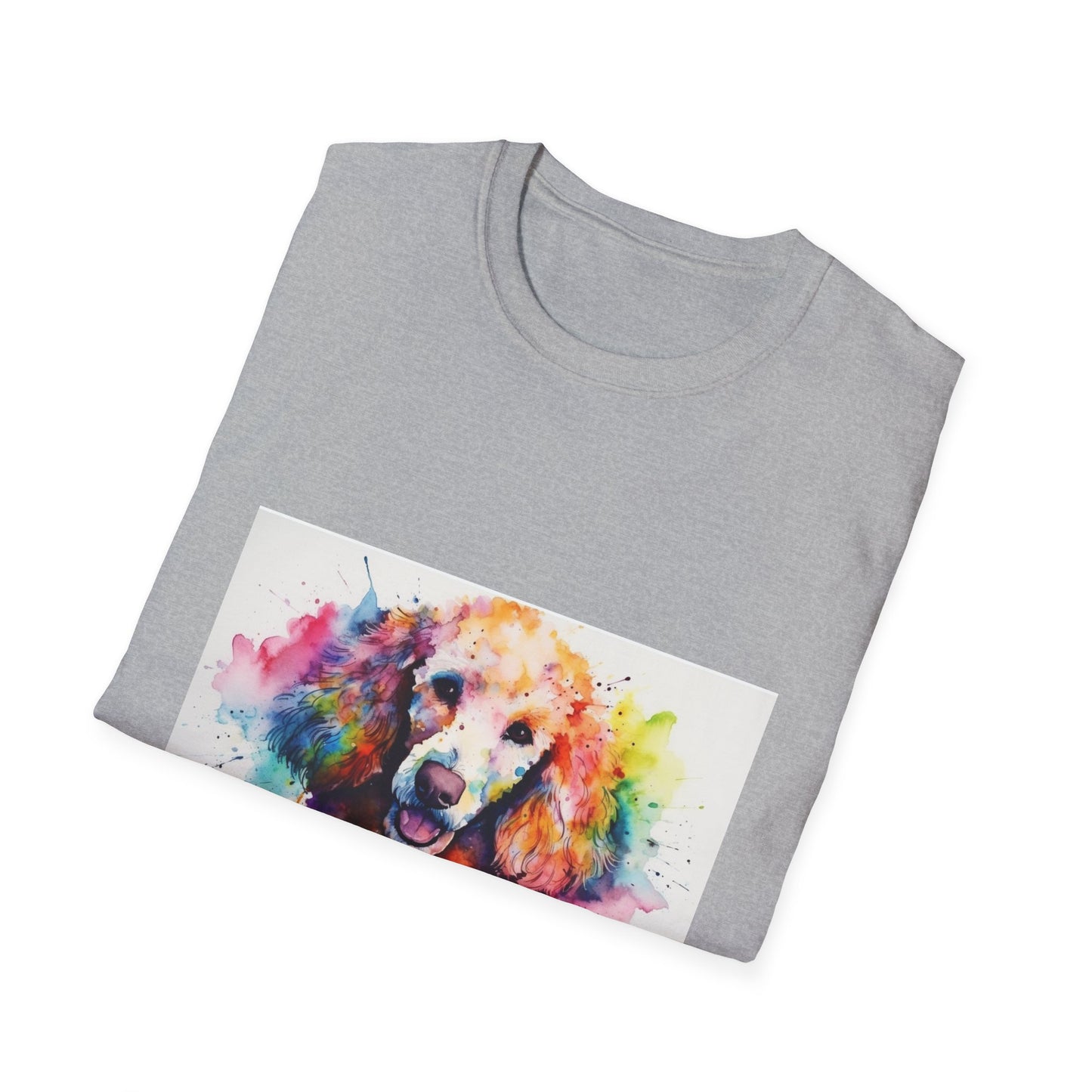 🐾 Poodle Charm: A Watercolor Journey of Curiosity and Companionship