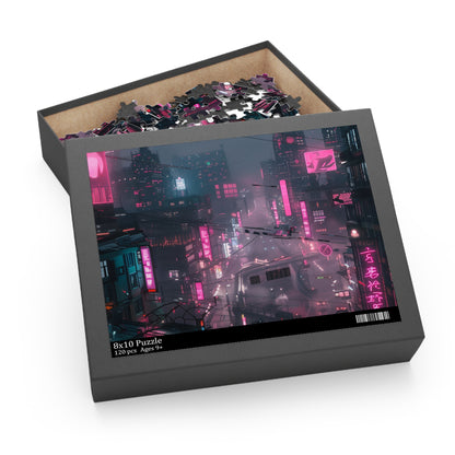 Neon Cityscape Jigsaw Puzzle | Puzzle | Back-to-School, Fall Picks, Games, Holiday Picks, Home & Living, Puzzles, TikTok, Valentine's Day, Valentine's Day Picks | Prints with Passion