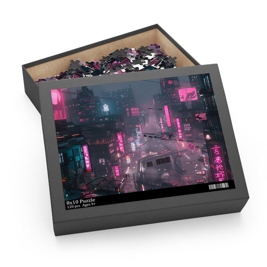 Neon Cityscape Jigsaw Puzzle | Puzzle | Back-to-School, Fall Picks, Games, Holiday Picks, Home & Living, Puzzles, TikTok, Valentine's Day, Valentine's Day Picks | Prints with Passion