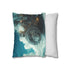 Dream Machine Surrounded by Thought Clouds — 40×40 Cushion Cover — Soft Brushed Fabric Texture Close-Up