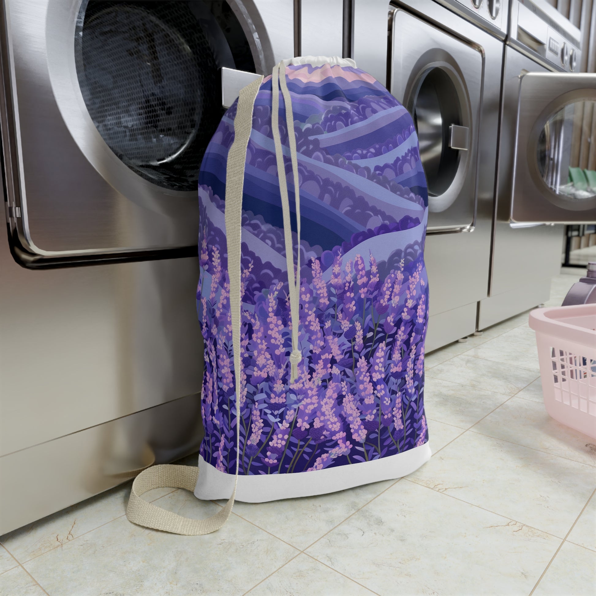 Lavender Fields Laundry Bag | Home Decor | Accessories, All Over Print, AOP, Bags, Laundry, Sublimation | Prints with Passion