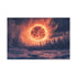Solar Storm Erupting over Frozen Jungle Stretched Canvas Wall Art
