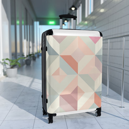 Pastel Geometric Adventure Suitcase