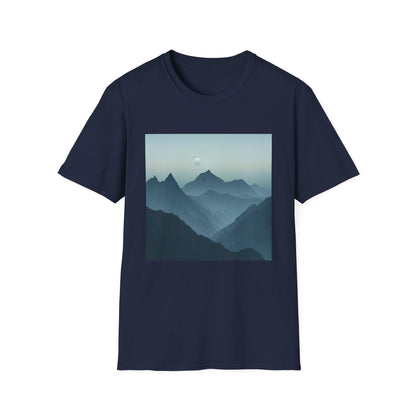 Mountain Tshirts: Minimalist Landscape, Range, Silhouette