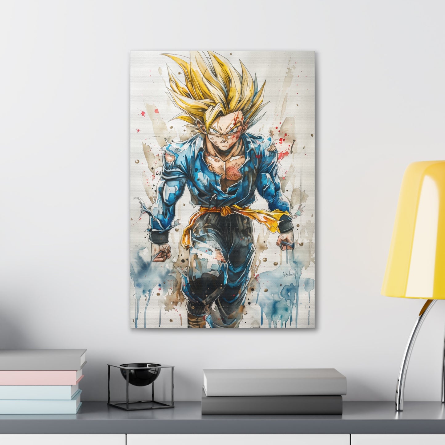 Trunks Canvas Print : Super Saiyan Power Unleashed