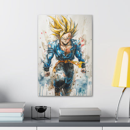 Trunks Canvas Print : Super Saiyan Power Unleashed