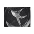 Ballet Dancer Spinning Through Gravity — Plush Fleece Throw Blanket — Full Flat Artwork View