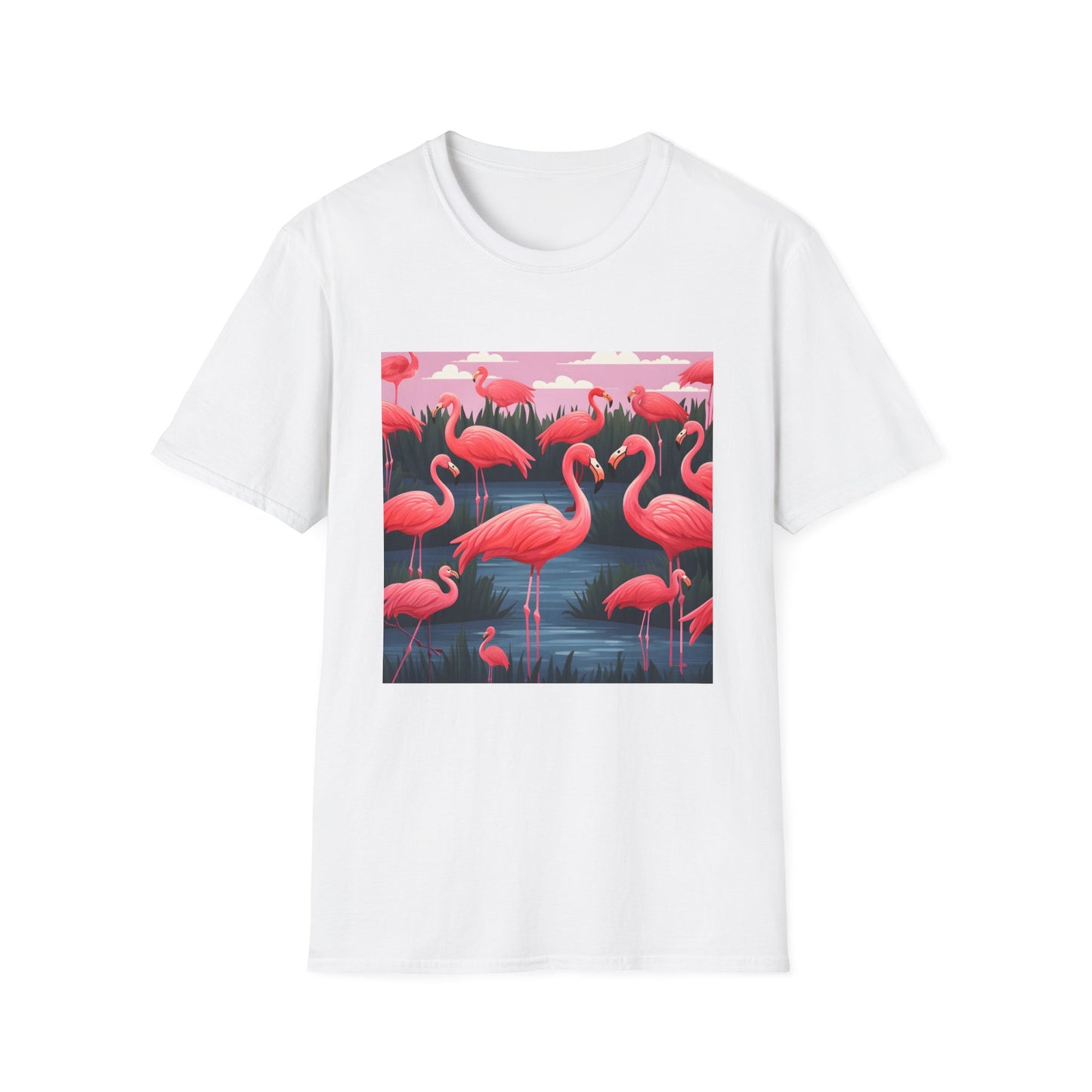 Flamingo Flock Elegance Tee