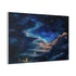 Path of Stars Leading to a Giant Hand Stretched Canvas Wall Art