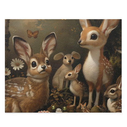 Enchanting Woodland Creatures Jigsaw Puzzle for Nature Lovers - Perfect for Puzzle Enthusiasts!