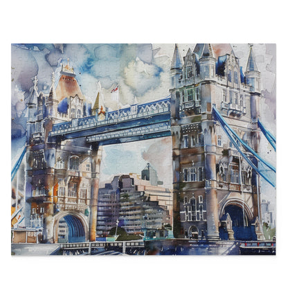 London Bridge Watercolor Puzzle | Puzzle | Back-to-School, Fall Picks, Games, Holiday Picks, Home & Living, Puzzles, TikTok, Valentine's Day, Valentine's Day Picks | Prints with Passion