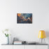 Painter Creating Real Worlds with Brush — Canvas Wall Art — Kiln-Dried Pine Frame & Ready-to-Hang Back View