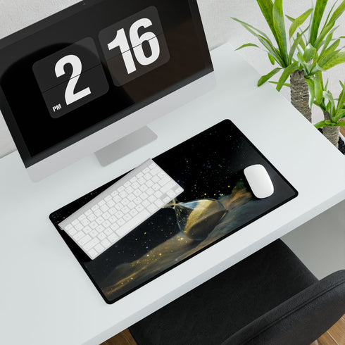 Cosmic Hourglass Leaking Stardust Fantasy XXL Extended Desk Mat - View 7 | Prints With Passion