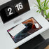 Chameleon Blending into Nebula Wall Gaming XXL Extended Desk Mat