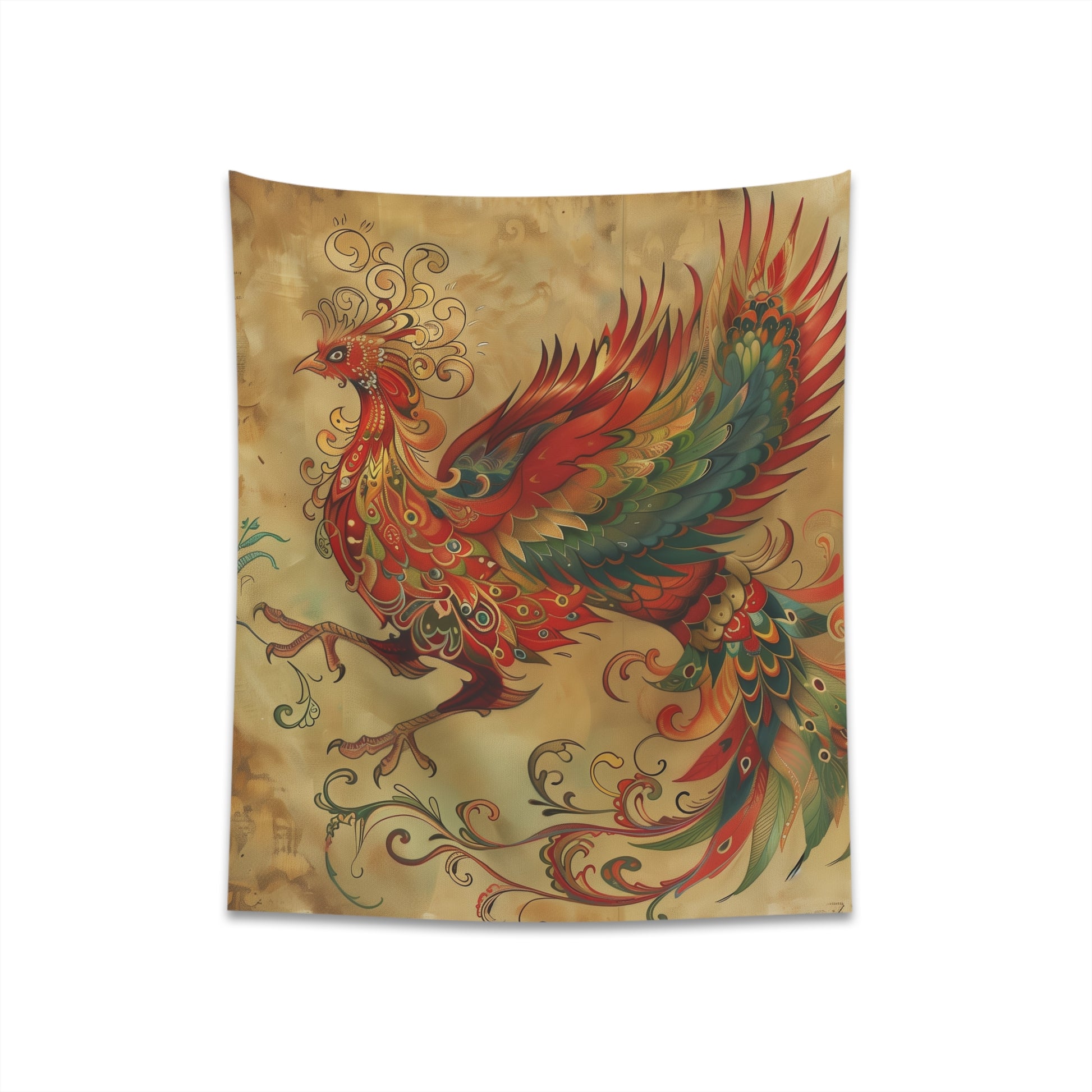 Stunning Wings of Fire Phoenix Tapestry - High Quality, Stylish, Perfect for All Seasons - Makes a Great Gift