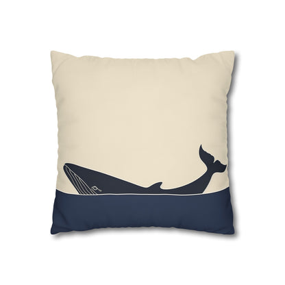 "Whale Song Pillowcase - Tranquil ocean vibes in high-quality material, perfect for year-round comfort. Makes a great gift! Shop now."