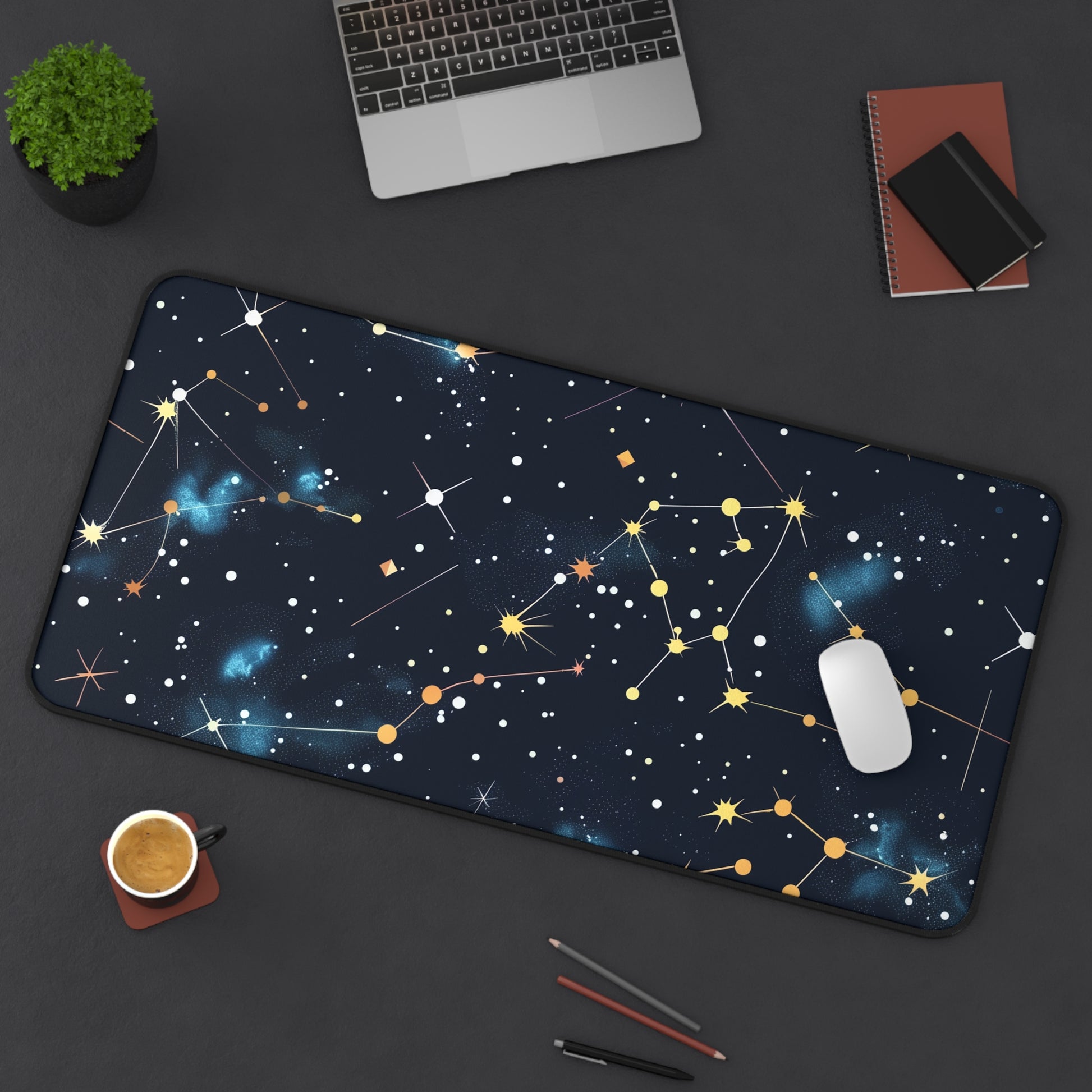 Starry Night Desk Mat | Desk Mat | Accessories, Back-to-School, Desk, Fall Bestsellers, Home & Living, Mouse pad, Mouse Pads, Mousepad, Seasonal Picks, Stationery, TikTok | Prints with Passion