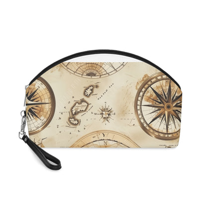 Traveler's Charm Makeup Bag: Vintage Maps | Makeup Bag | Accessories, All Over Print, AOP, Cosmetics, Pouches, Sublimation, Travel Accessories, With zipper | Prints with Passion