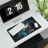 Mystical Wind Chimes Glowing in Night — XL & XXL Desk Mat — Product Detail View 7