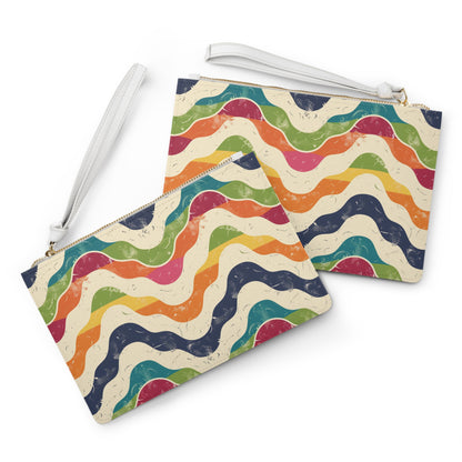 Retro Waves Clutch Bag