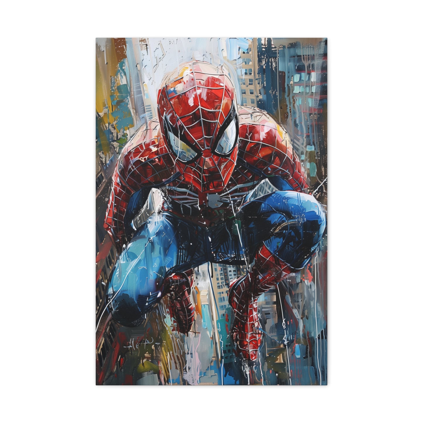 SpiderMan Canvas: WebSlinging Hero in New York City | Canvas | Art & Wall Decor, Canvas, Fall Picks, Hanging Hardware, Home & Living, Indoor, Top Spring Products, Valentine's Day promotion | Prints with Passion