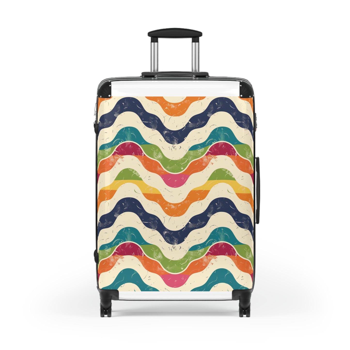 Retro Waves Suitcase: Vibrant Travel | Bags | Accessories, Bags, Travel, Travel Accessories | Prints with Passion