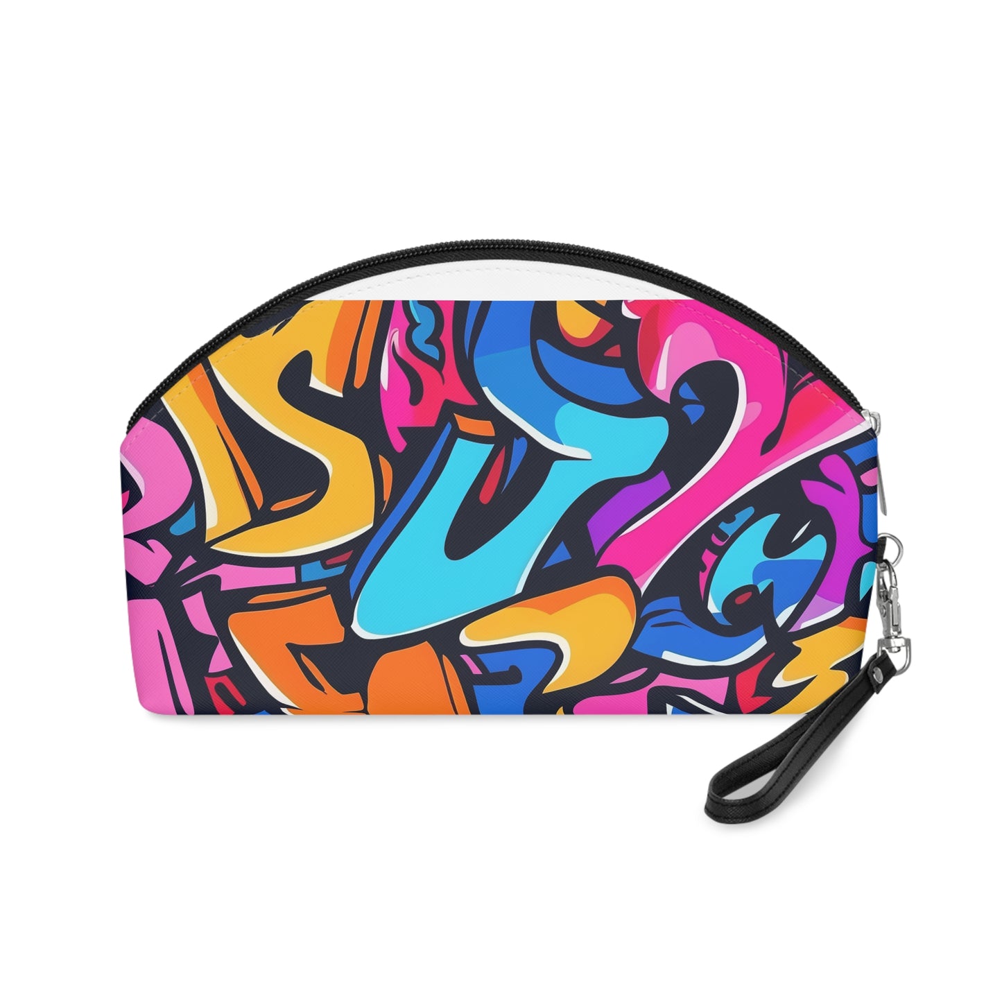 Neon Urban Graffiti Makeup Bag