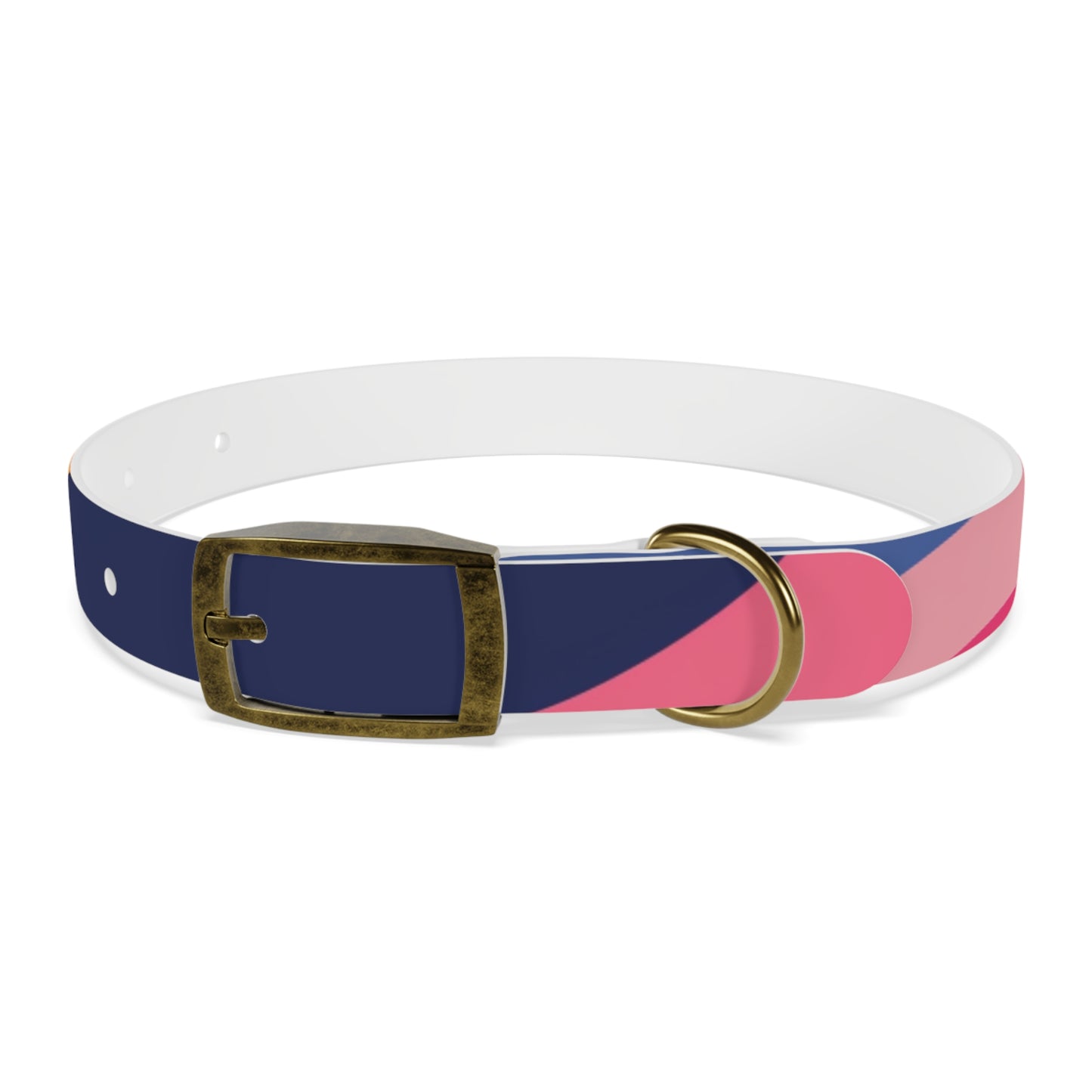 Vibrant Retro Waves Dog Collar