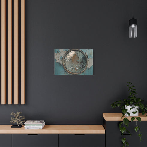 Fractured Portal in Cracked Mirror — Canvas Wall Art — Product Detail View 5