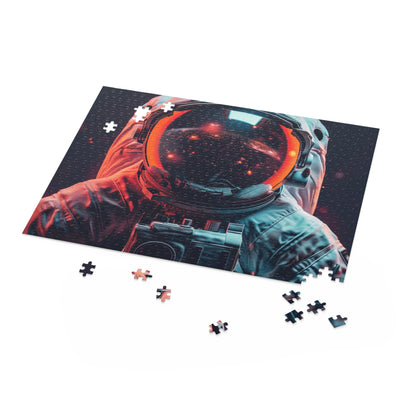 "Galactic Explorer Jigsaw Puzzle - Embark on a cosmic adventure with this challenging space-themed puzzle for enthusiasts and lovers of puzzles"