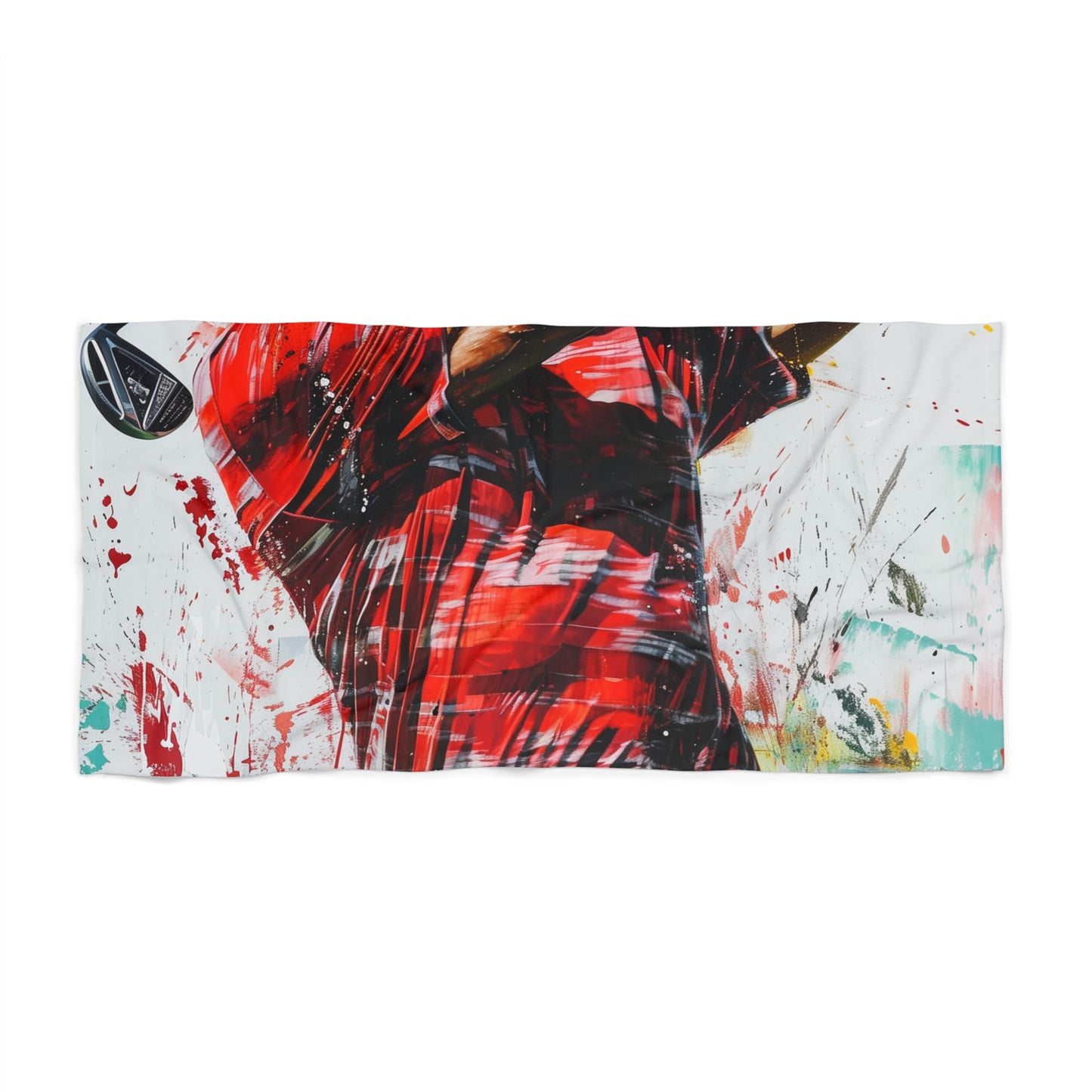 Tiger Woods Beach Towel