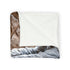 Warrior Carving Time into Rock Wall — Plush Fleece Throw Blanket — Product Detail View 8