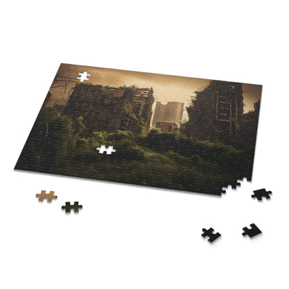 Twisted Cityscape Jigsaw Puzzle