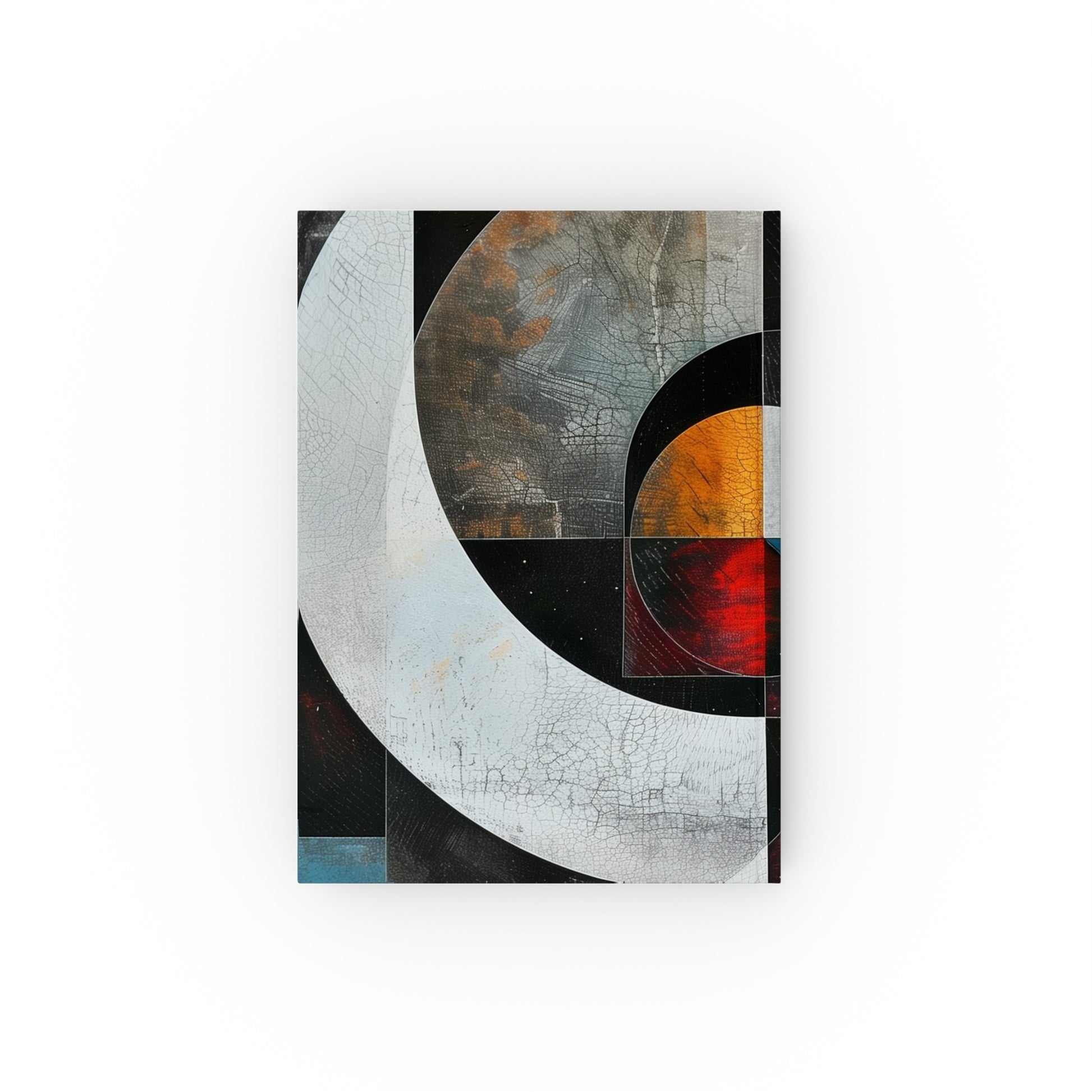 "Geometric Harmony: Abstract Art Journal with High-Quality Material - Perfect for Designers & Artists | Stylish Gift Idea"