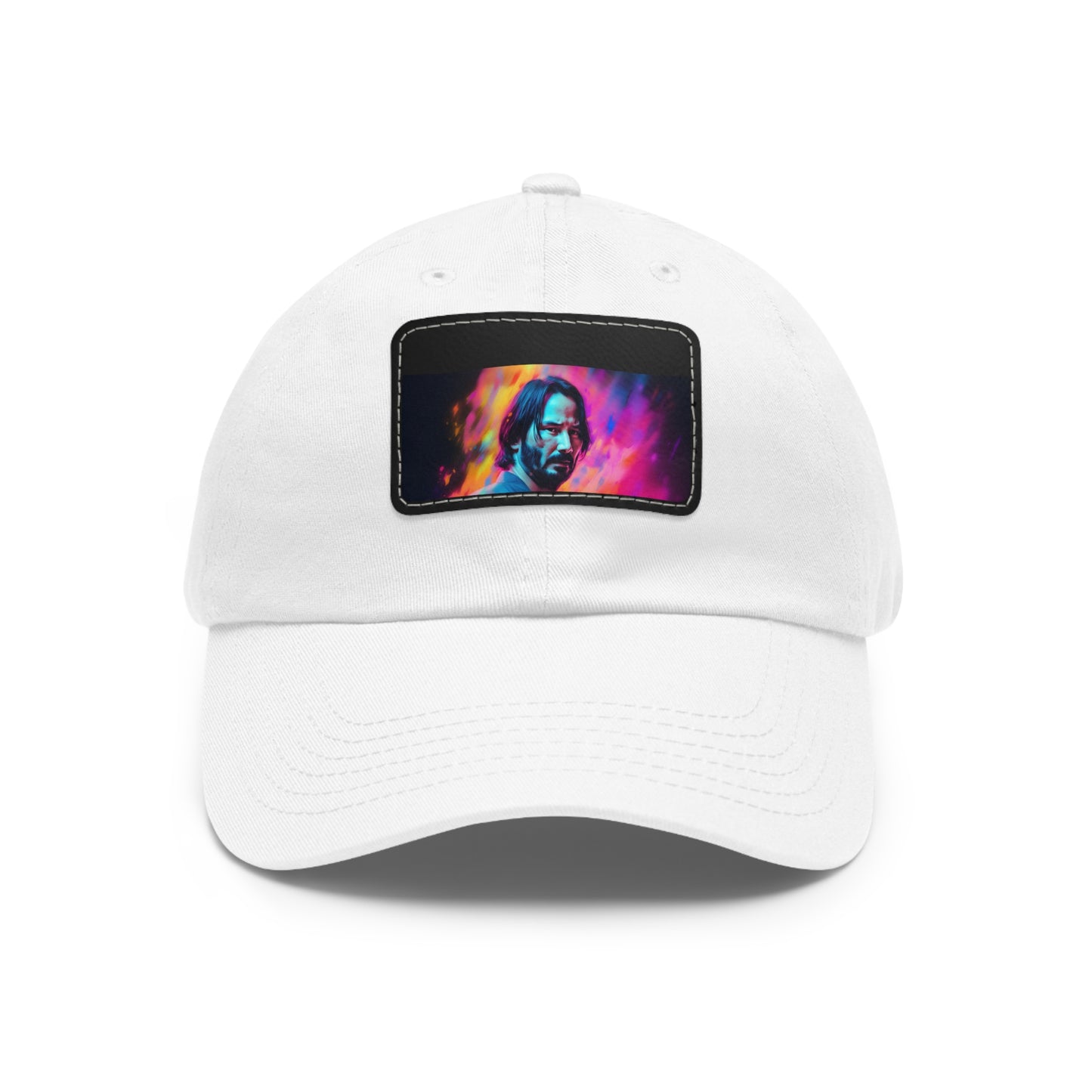 Neon Dreams: Keanu Reeves Watercolor Baseball Cap