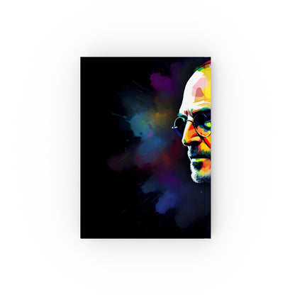 "Neon Legacy Steve Jobs Vision Journal - High-Quality & Stylish Tribute for Tech Enthusiasts and Entrepreneurs"