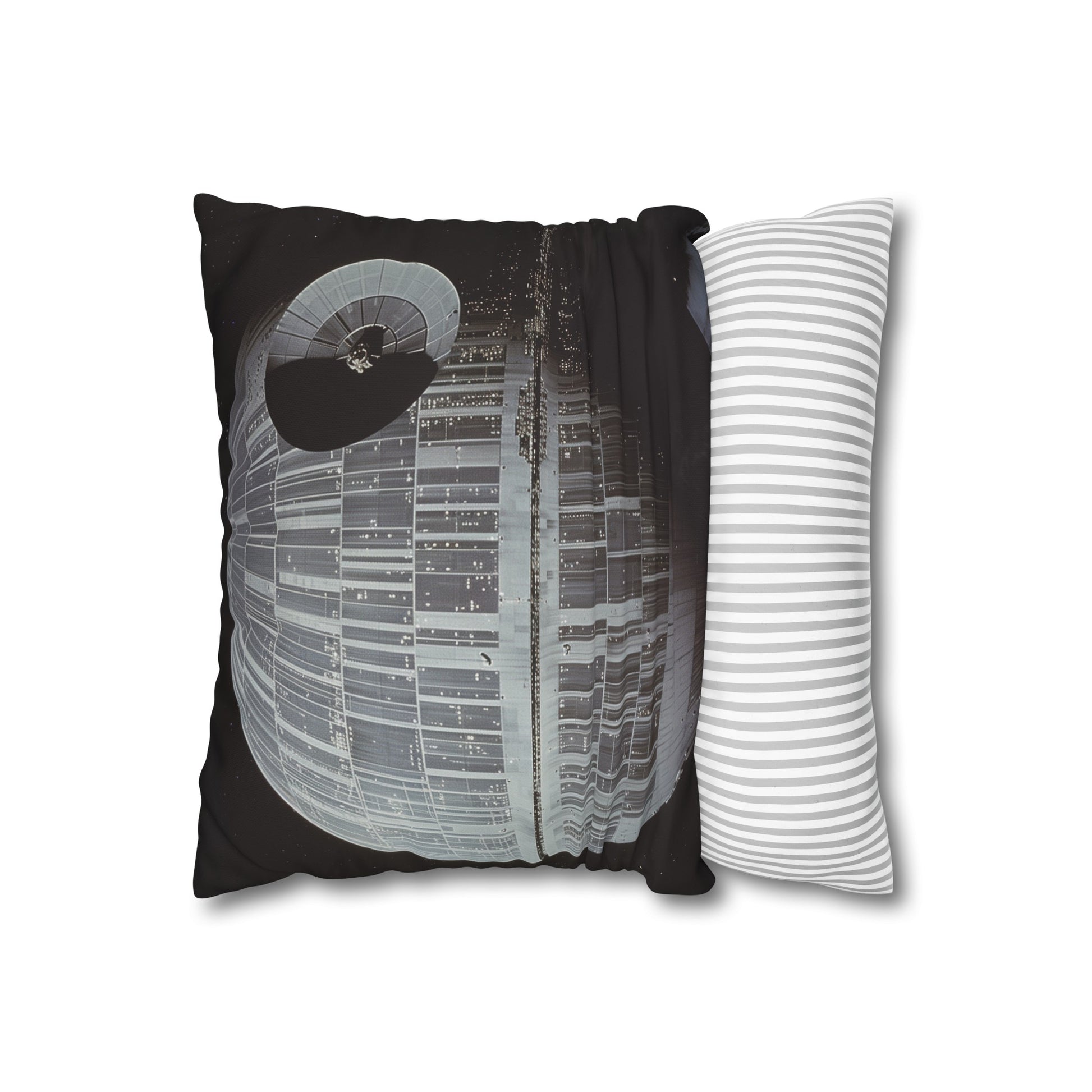 "Death Star Dreams Pillowcase - Galactic Empire inspired design, high-quality material, perfect gift for Star Wars fans"