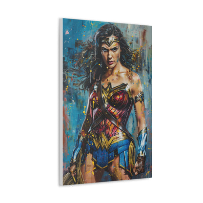 Wonder Woman Canvas Print : Amazonian Power and Grace