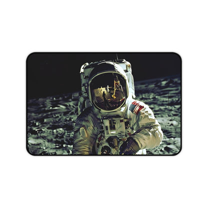 "Spaceman Adventure Desk Mat - Add creativity with spaceman among stars, transform workspace"