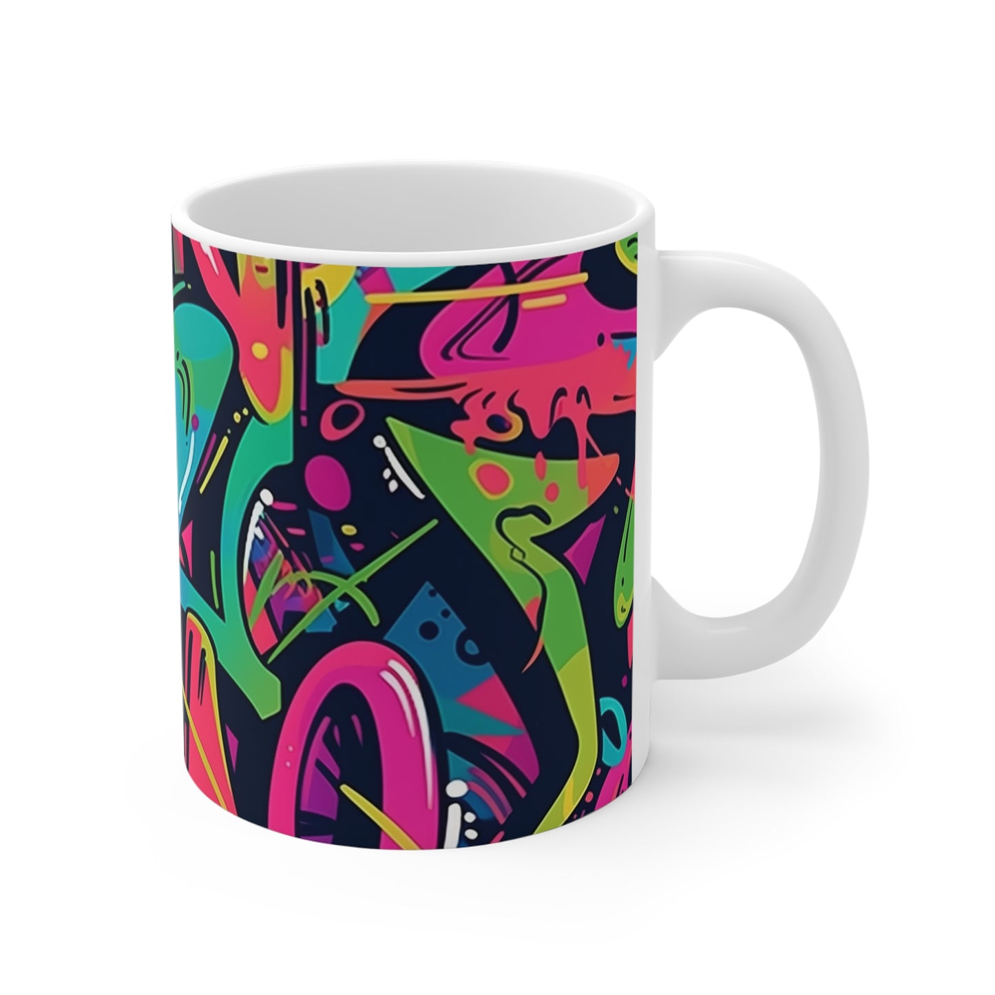 Neon Urban Graffiti Coffee Mug