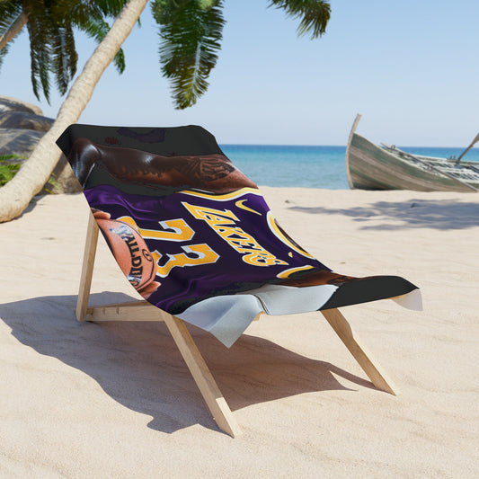 this beach towel is a must-have for any LeBron James enthusiast. Add a touch of style and comfort to your beach day with the LeBron James Beach Towel Warmup.