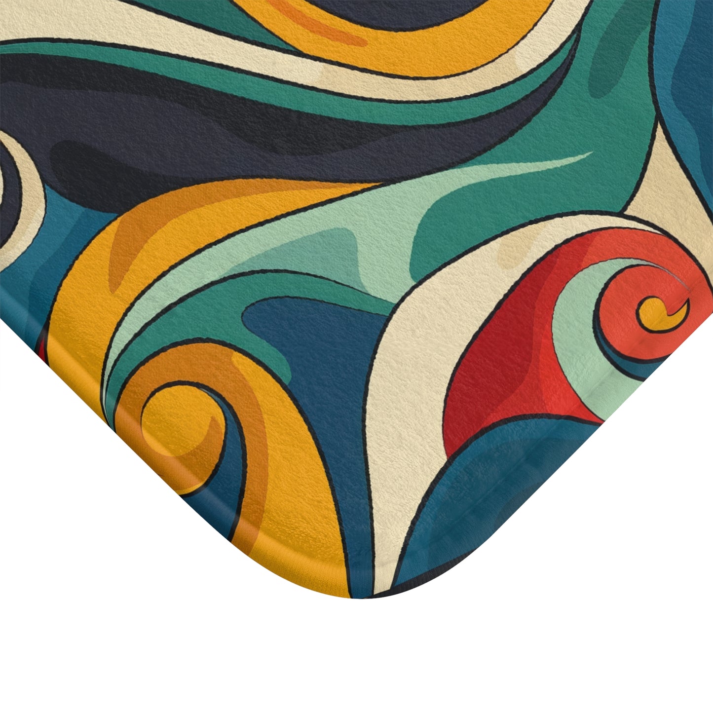 Retro Waves Bath Mat