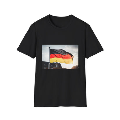 Teutonic Tapestry: A Symphony of Black, Red, and Gold 🇩🇪 | T-Shirt | Country flag, Euro flag, European flag, Flag of Germany, German flag t-shirt, Germanic flag, Germany flag, Germany national flag, National flag of Germany, Teutonic flag | Prints with Passion