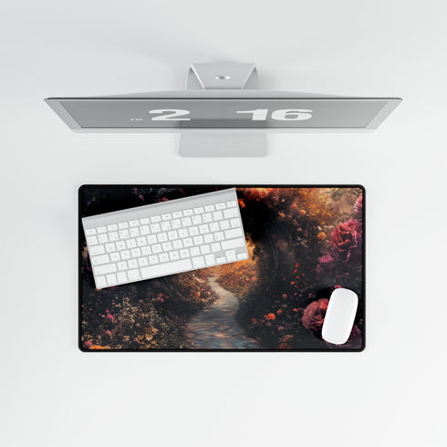 Portal Garden Blooming Through Time — XL & XXL Desk Mat — Product Detail View 8