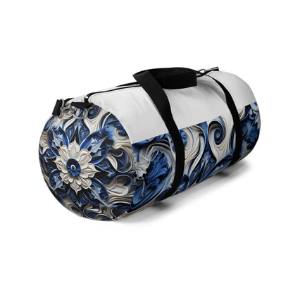 Porcelain Blue Duffel Collection | Duffle Bags | Accessories, All Over Print, AOP, Assembled in the USA, Assembled in USA, Bags, Duffle, Made in the USA, Made in USA | Prints with Passion