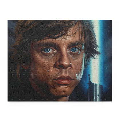 "Luke Skywalker Jedi Puzzle Masterpiece - Star Wars heroics come alive in this challenging jigsaw"