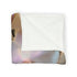 Robot Face Blooming with Orchids Plush Fleece Throw Blanket