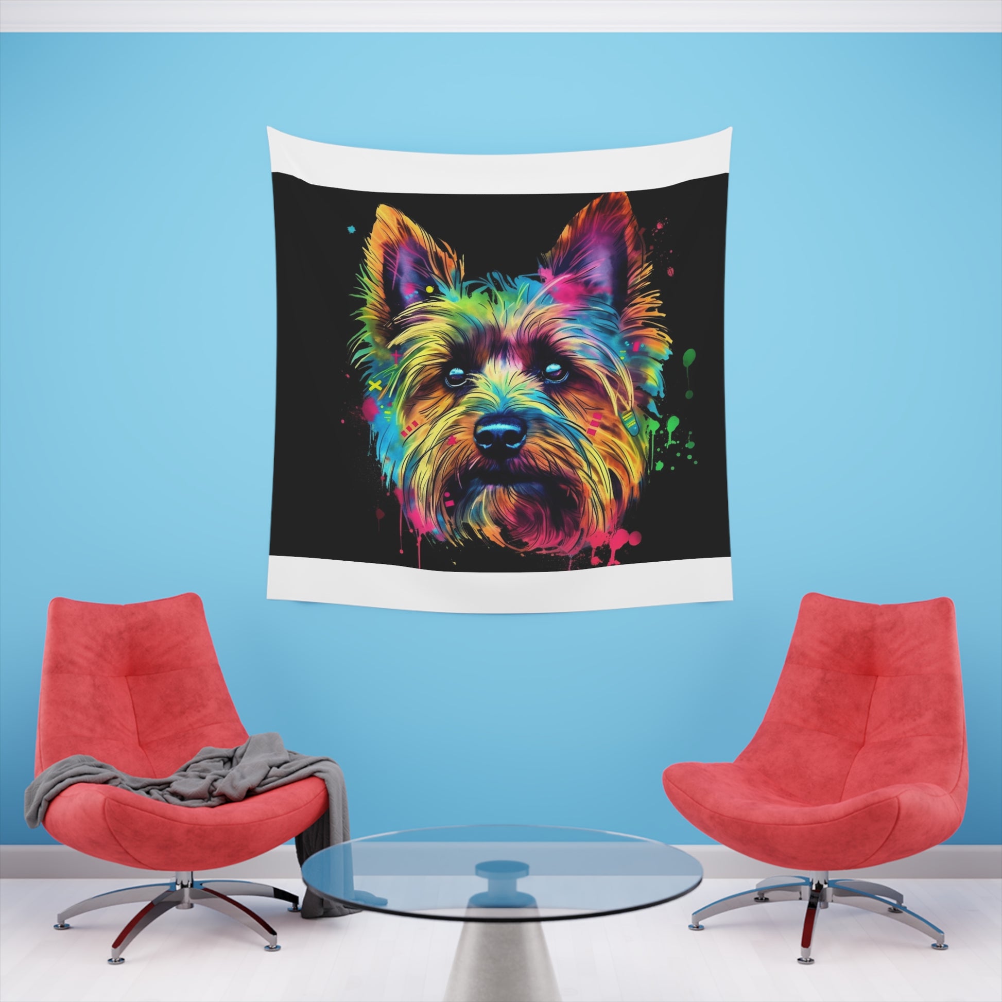 Tiny Paws, | Wall Tapestry | All Over Print, AOP, Decor, Halloween, Home & Living, Home Decor, Indoor, Spring Essentials, Sublimation, Tapestry | Prints with Passion