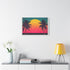 80s Retro Miami Neon Sunset — Canvas Wall Art — Product Detail View 7
